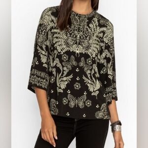 Johnny Was Los Angeles Janie Favorite Bell Sleeve Top - Size L